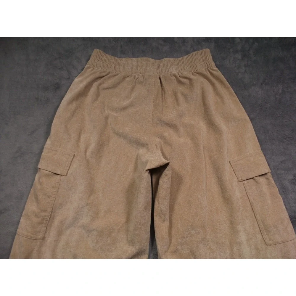 Nike Air Jordan Pants Womens Size Medium Brown Corduroy‎ Chicago Cargo Pockets